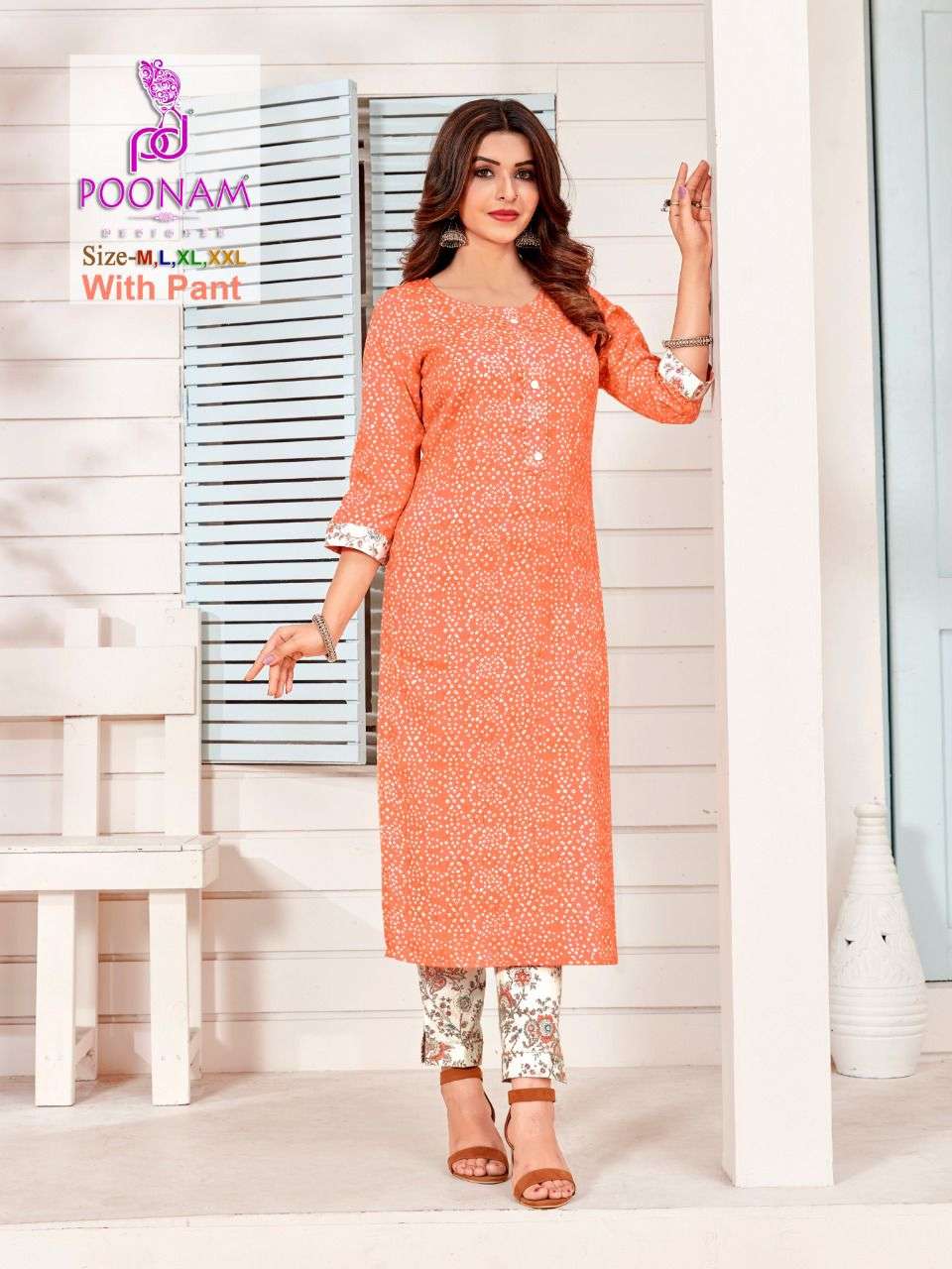 Poonam Designer-Colorbar-17kg-Rayon-Print-Kurti-17-kg-Rayon-Pint-Pant-1004